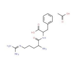 L-Arginyl-L-phenylalanine Acetate Salt (CAS 79220-29-4) - chemical structure image