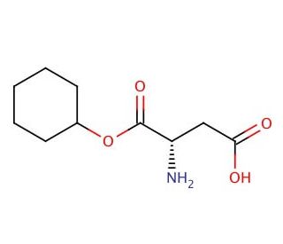 L-Aspartic acid 4-cyclohexyl ester - chemical structure image