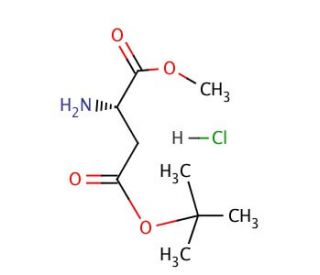 L-Aspartic acid 4-tert-butyl-1-methyl ester hydrochloride (CAS 2673-19-0) - chemical structure image