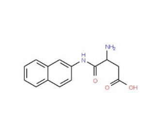 L-Aspartic acid &alpha;-(&beta;-naphthylamide) (CAS 635-91-6) - chemical structure image