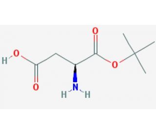 L-Aspartic acid alpha-tert-butyl ester (CAS 4125-93-3) - chemical structure image
