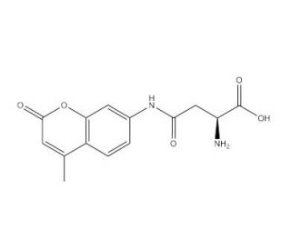 L-Aspartic acid &beta;-(7-amido-4-methylcoumarin) (CAS 133628-73-6) - chemical structure image