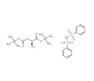 L-Aspartic acid di-tert-butyl ester dibenzenesulfonimide salt (CAS 70534-48-4) - chemical structure image