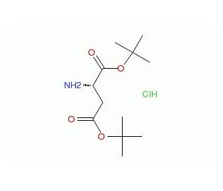 L-Aspartic acid di-tert-butyl ester hydrochloride (CAS 1791-13-5) - chemical structure image