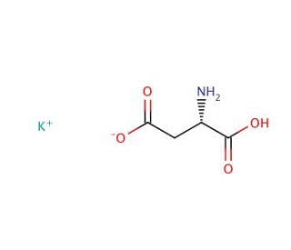 L-Aspartic acid potassium salt (CAS 1115-63-5) - chemical structure image