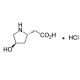 L-beta-Homohydroxyproline hydrochloride (CAS 336182-11-7) - chemical structure image