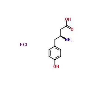 L-beta-Homotyrosine hydrochloride (CAS 336182-13-9) - chemical structure image
