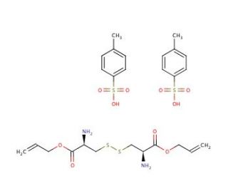 L-Cystine bisallyl ester di(p-toluenesulfonate) salt (CAS 142601-71-6) - chemical structure image