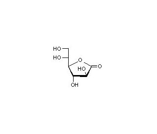 L-Galactono-1,4-lactone (CAS 1668-08-2) - chemical structure image