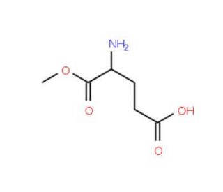 L-Glutamic acid alpha-methyl ester (CAS 6384-08-3) - chemical structure image