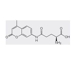 L-Glutamic acid &gamma;-(7-amido-4-methylcoumarin) (CAS 72669-53-5) - chemical structure image