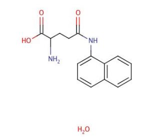L-Glutamic acid &gamma;-(&alpha;-naphthylamide) monohydrate (CAS 81012-91-1) - chemical structure image