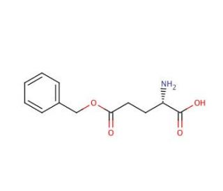 L-Glutamic acid &gamma;-benzyl ester (CAS 1676-73-9) - chemical structure image