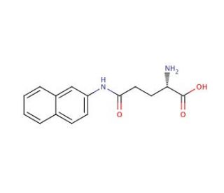 L-Glutamic acid &gamma;-(&beta;-naphthylamide) (CAS 14525-44-1) - chemical structure image