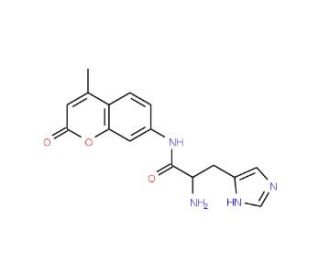 L-Histidine 7-amido-4-methylcoumarin (CAS 191723-64-5) - chemical structure image