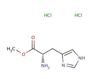 L-Histidine Methyl Ester Dihydrochloride (CAS 7389-87-9) - chemical structure image