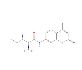 L-Isoleucine 7-amido-4-methylcoumarin (CAS 98516-74-6) - chemical structure image