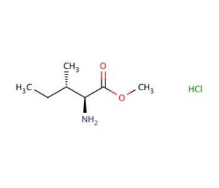 L-Isoleucine methyl ester hydrochloride (CAS 18598-74-8) - chemical structure image