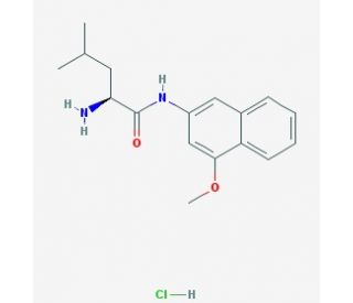 L-Leucine 4-methoxy-beta-naphthylamide hydrochloride (CAS 4467-68-9) - chemical structure image