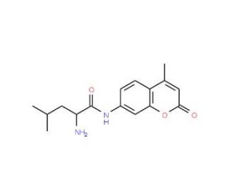 L-Leucine 7-amido-4-methylcoumarin (CAS 66447-31-2) - chemical structure image