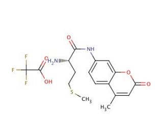 L-Methionine 7-amido-4-methylcoumarin, trifluoroacetate salt (CAS 94367-35-8) - chemical structure image