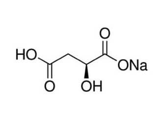 L-(&minus;)-Malic acid sodium salt (CAS 68303-40-2) - chemical structure image