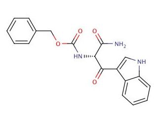(L)-N-Benzyloxycarbonyl-&beta;-oxo-tryptophaneamide - chemical structure image