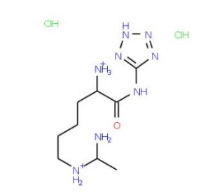 L-N6-(1-Iminoethyl) Lysine 5-Tetrazole Amide, Dihydrochloride - chemical structure image
