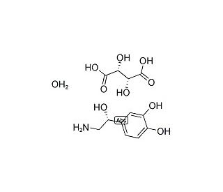 L-(&ndash;)-Norepinephrine-(&plus;)-bitartrate (CAS 69815-49-2) - chemical structure image