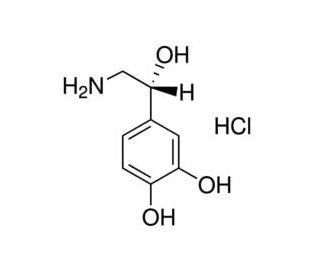 L-Norepinephrine hydrochloride (CAS 329-56-6) - chemical structure image