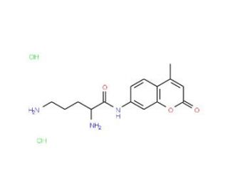 L-Ornithine 7-amido-4-methylcoumarin dihydrochloride (CAS 201854-09-3) - chemical structure image