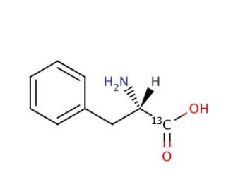 L-Phenylalanine-1-<sup>13</sup>C (CAS 81201-86-7) - chemical structure image