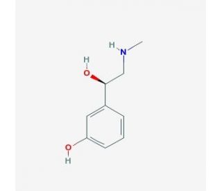 L-phenylephrine (CAS 59-42-7) - chemical structure image