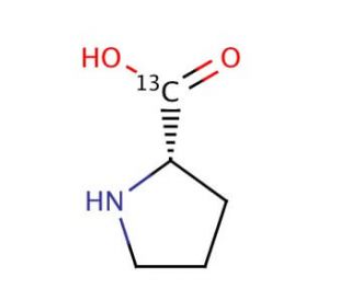 L-Proline-1-13C (CAS 81202-06-4) - chemical structure image