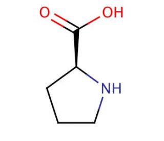 L-Proline (CAS 147-85-3) - chemical structure image