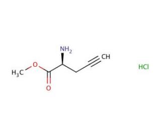 L-Propargylglycine methyl ester hydrochloride (CAS 166271-28-9) - chemical structure image