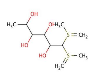 L-Rhamnose Diethyl Dithioacetal (CAS 6748-70-5) - chemical structure image