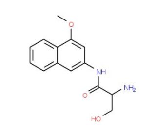 L-Serine 4-methoxy-beta-naphthylamide (CAS 81607-67-2) - chemical structure image
