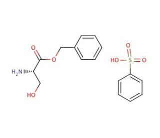 L-Serine benzyl ester benzenesulfonate (salt) (CAS 3695-68-9) - chemical structure image