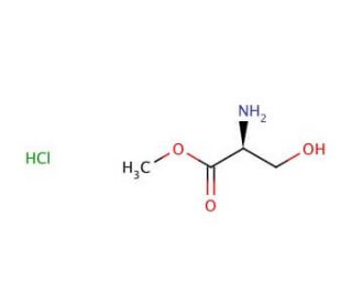 L-Serine Methyl Ester Hydrochloride (CAS 5680-80-8) - chemical structure image