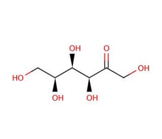 L(&minus;)Sorbose (CAS 87-79-6) - chemical structure image