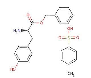 L-Tyrosine benzyl ester p-toluenesulfonate salt (CAS 53587-11-4) - chemical structure image