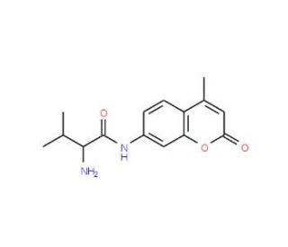 L-Valine 7-amido-4-methylcoumarin (CAS 78682-66-3) - chemical structure image