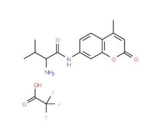L-Valine 7-amido-4-methylcoumarin, trifluoroacetate salt (CAS 191723-67-8) - chemical structure image