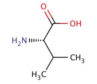 L-Valine (CAS 72-18-4) - chemical structure image