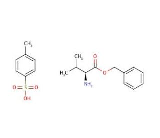 L-Valine benzyl ester p-toluenesulfonate salt (CAS 16652-76-9) - chemical structure image