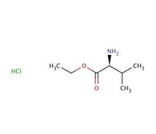L-Valine ethyl ester hydrochloride (CAS 17609-47-1) - chemical structure image