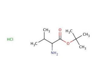 L-Valine tert-butyl ester hydrochloride (CAS 13518-40-6) - chemical structure image