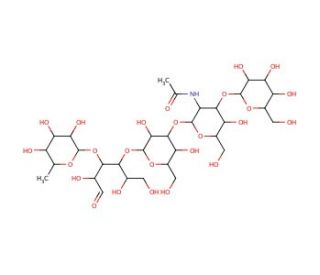 Lacto-N-fucopentaose V (CAS 60254-64-0) - chemical structure image