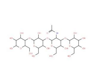 Lacto-N-tetraose (CAS 14116-68-8) - chemical structure image